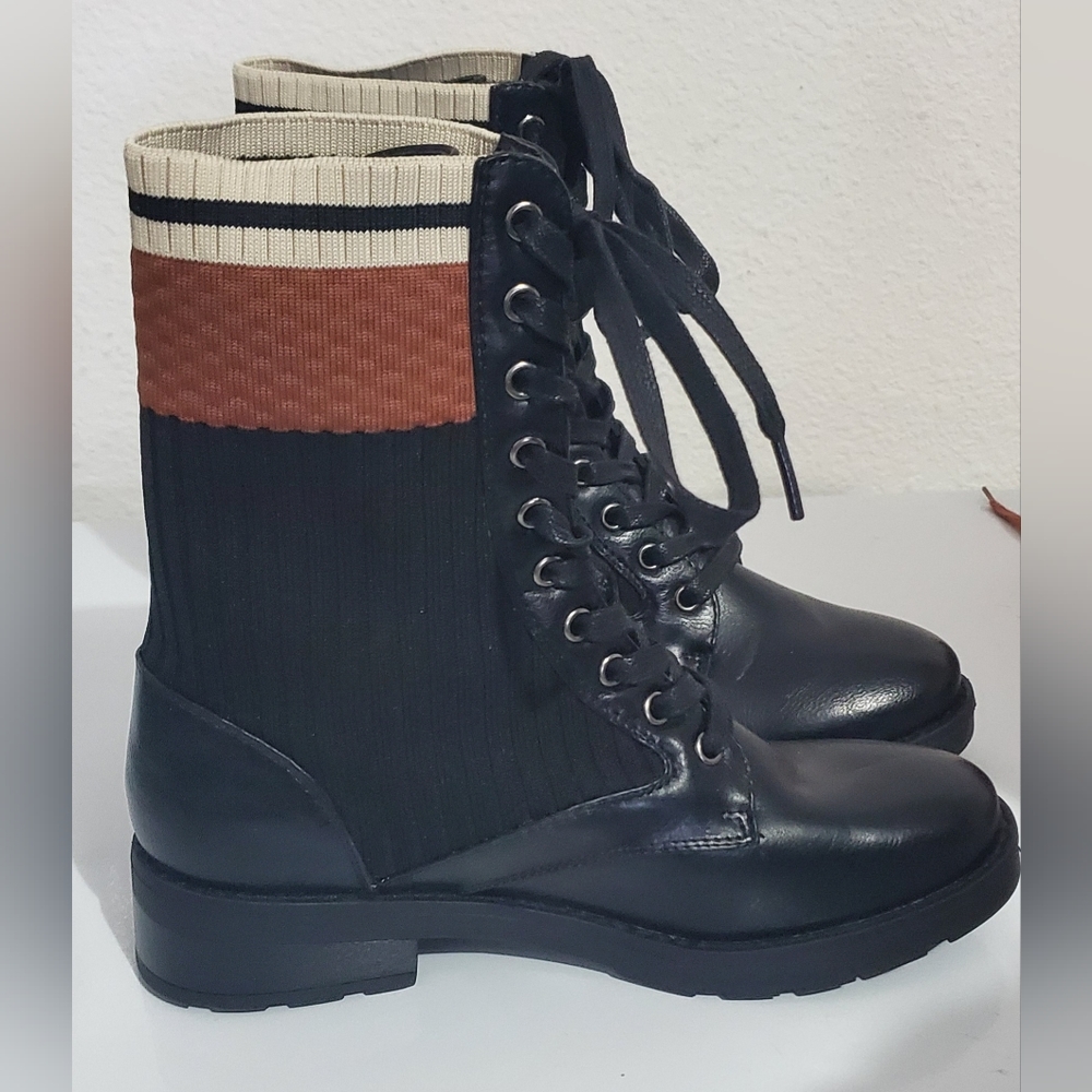NWOT Azalea Wang Sock‎ Combat Boots